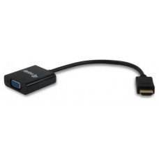 ADAPTADOR HDMI MACHO A VGA HEMBRA CON AUDIO JACK 3.5 