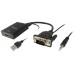 ADAPTADOR VGA MACHO A HDMI HEMBRA CON AUDIO JACK 3.5