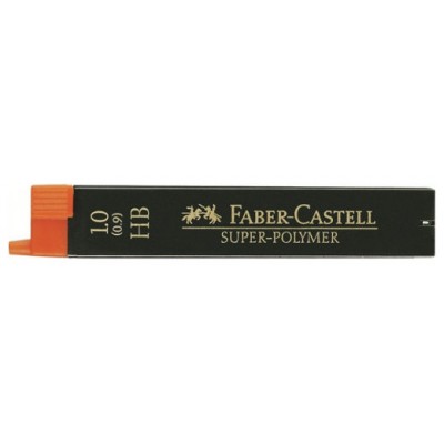 ESTUCHE 12 MINAS 0.9MM SUPER POLIMERAS HB FABER CASTELL 120900 (MIN12) (Espera 4 dias)