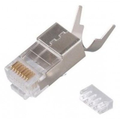 KIT 50 CONECTORES RJ45 EQUIP CATEGORIA 8.1 APANTALLADO