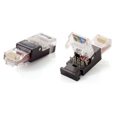 KIT 2 UNIDADES CONECTOR RJ45 EQUIP CAT6 TOOLFREE NO