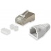KIT 100 CONECTORES RJ45 EQUIP CATEGORIA 6 FTP CON GUIA