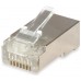 KIT 100 CONECTORES RJ45 EQUIP CATEGORIA 6 FTP CON GUIA