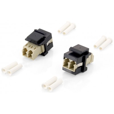 KIT 8 UDS ADAPTADOR FIBRA OPTICA KEYSTONE LC DUPLEX