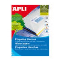 CAJA 100 HOJAS ETIQUETA BLANCA ILC 70X35 1272 APLI (Espera 4 dias)