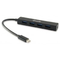 HUB USB EQUIP LIFE USB-C A 4 PUERTOS TIPO A USB 3.0