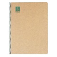 CUADERNO ESPIRAL DIN-A4 RECICLADO FSC 50 HOJAS 80G. HORIZONTAL CON MARGEN.GREEN ESCOLOFI 130200704 (MIN5) (Espera 4 dias)