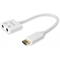 ADAPTADOR USB-C EQUIP A AUDIO 2 JACK 3.5MM HEMBRA