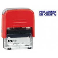 SELLO DE ENTINAJE PRINTER FORMULA PARA ABONAR EN CUENTA COLOP 141686 (Espera 4 dias)