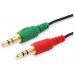 CABLE AUDIO MINI JACK 3.5MM HEMBRA A 2  JACK 3.5MM