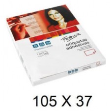CAJA 100 HOJAS ETIQUETAS ADHESIVAS ILC BLANCA 105X37 FABRISA 15313 (Espera 4 dias)