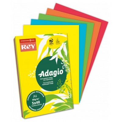 PAQUETE 500H PAPEL 80GR A4 VERDE INTENSO ADAGIO 156251 (MIN5) (Espera 4 dias)