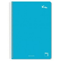 CUADERNO SERIE XTRA 60GR.TAPA CONTRACOLADA FOLIO (215X310MM.) 80 HOJAS CUADRÍCULA 4X4 COLOR AZUL PACSA 16070 (MIN5) (Espera 4 dias)