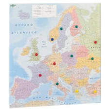 MAPA EUROPA PLASTIFICADO SIN MARCO ENROLLADO 119X93 CM. FAIBO 163G (Espera 4 dias)