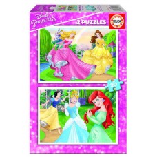 PUZZLE INFANTIL 2x20 PRINCESAS DISNEY DE 3-5 AÑOS EDUCA BORRAS 16846 (Espera 4 dias)