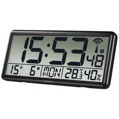 HAMA Home Reloj de Pared Jumbo Negro