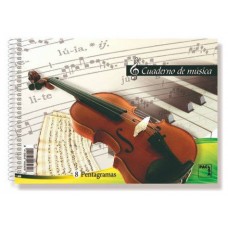 CUADERNO BLOCKS DE MUSICA 80 GRS. 4º (155X215MM.) 20 HOJAS 8 PENTAGRAMAS PACSA 18801 (MIN20) (Espera 4 dias)