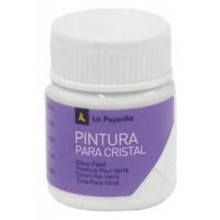 PINTURA PARA CRISTAL AL AGUA CA-01 BLANCO. 25ML LA PAJARITA 188871 (Espera 4 dias)