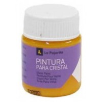 PINTURA PARA CRISTAL AL AGUA CA-02 AMARILLO. 25ML LA PAJARITA 188971 (Espera 4 dias)