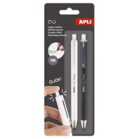 PACK 2 LAPICES RETRACTIL INFINITO NEGRO/BLANCO APLI 20064 (Espera 4 dias) PACK 2 LAPICES RETRACTIL INFINITO NEGRO/BLANCO APLI 20064 (Espera 4 dias)
