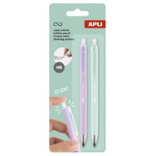 PACK 2 LAPICES RETRACTIL INFINITO LILA/VERDE APLI 20065 (Espera 4 dias) PACK 2 LAPICES RETRACTIL INFINITO LILA/VERDE APLI 20065 (Espera 4 dias)