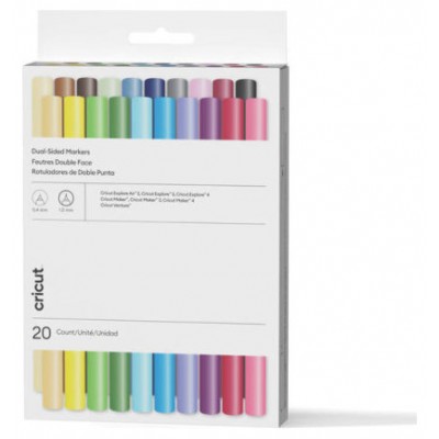 Cricut 2011824 marcador 20 pieza(s) Punta fina Colores surtidos (Espera 4 dias)