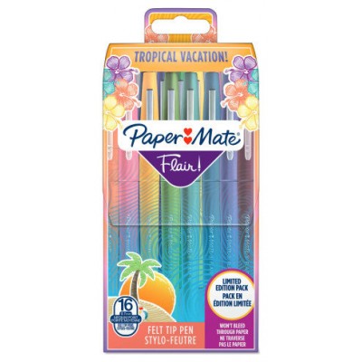 PACK 16 ROTULADORES FLAIR ORIGINAL TROPICAL PAPER MATE 2061396 (Espera 4 dias)