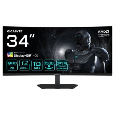 GIGABYTE G34WQC2 Monitor Gaming Curvo 34” WQHD - 3440 x 1440, 1500R, 200Hz, 1ms, 450 cd/m², AMD FreeSync Premium, DisplayHDR 400, HDMI 2.0, Displayport 1.4 (Espera 4 dias) GIGABYTE G34WQC2 Monitor Gaming Curvo 34” WQHD - 3440 x 1440, 1500R, 200Hz, 1ms, 450 cd/m², AMD FreeSync Premium, DisplayHDR 400, HDMI 2.0, Displayport 1.4 (Espera 4 dias)