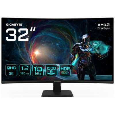 MONITOR GAMING GIGABYTE GS32QCA EK 31.5" 2560X1440 QHD MONITOR GAMING GIGABYTE GS32QCA EK 31.5" 2560X1440 QHD