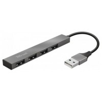 HUB USB 2.0 TRUST HALYX ALUMINIUM A 4xUSB-A 2.0 DISENO