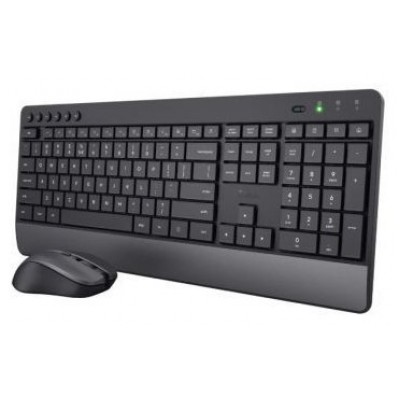 TECLADO Y MOUSE TRUST WIRELESS TREZO CON TECLAS