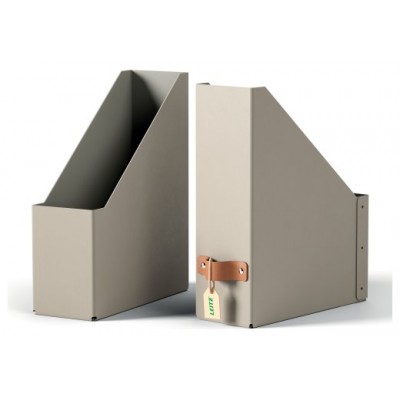 PACK 2 REVISTEROS DE CART&Oacute;N COLOR BEIGE LEITZ 24710012 (Espera 4 dias)