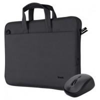 PACK MALETIN Y MOUSE TRUST BOLOGNA 24988 NEGRO