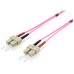 CABLE FIBRA OPTICA OM4 MULTIMODO LIBRE HALOGENOS SC/SC