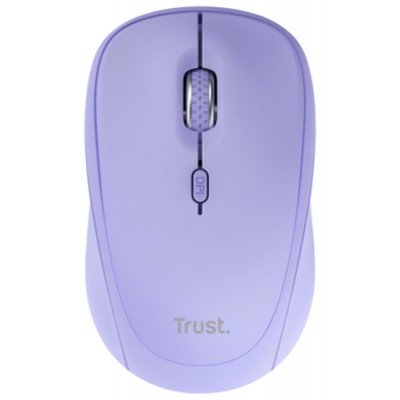MOUSE TRUST WIRELESS Y BLUETOOTH YVI+ LILA 1600DPI