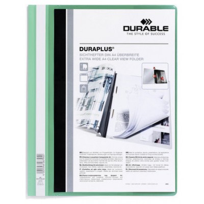 DOSSIER FASTENER DURAPLUS A4 PVC VERDE DURABLE 2579-05 (MIN25) (Espera 4 dias)