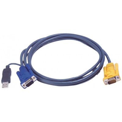 Aten 2L5202UP cable para video, teclado y ratón (kvm) Negro 1,8 m (Espera 4 dias)