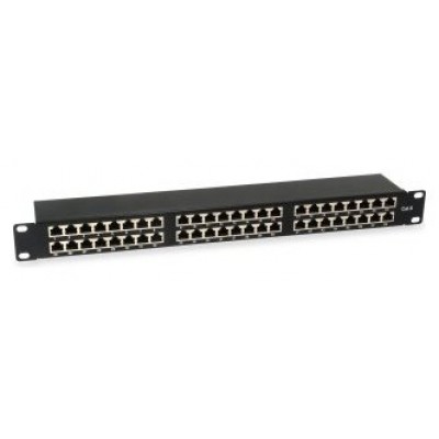 PATCH PANEL 48 PUERTOS CATEGORIA 6 APANTALLADO  1U