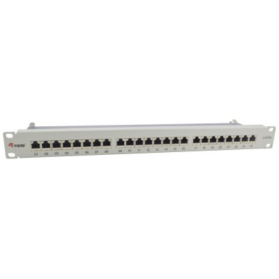 PATCH PANEL 24 PUERTOS CATEGORIA 6A APANTALLADO COLOR