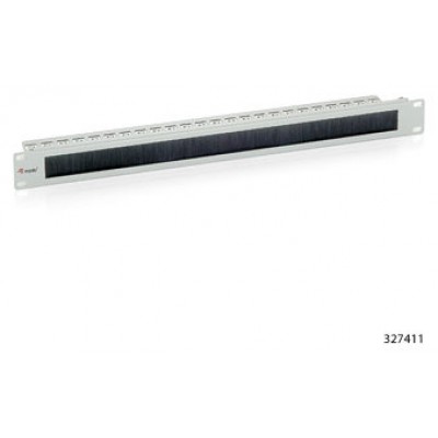 PANEL PASACABLES CON CEPILLO EQUIP 1U CON BARRA