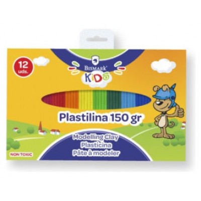 PLASTILINA 12 COLORES BARRITAS 12,5 GRS UD BISMARK 327751 (Espera 4 dias)