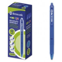 BOLIGRAFO BORRABLE C/CLIP AZUL BISMARK 330215 (MIN12) (Espera 4 dias)