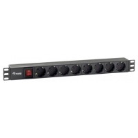 REGLETA ALIMENTACION RACK 19" 1U 8 TOMAS