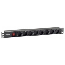 REGLETA ALIMENTACION RACK 19 1U 8 TOMAS CON