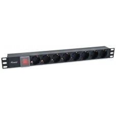 REGLETA ALIMENTACION RACK 19" 1U 8 TOMAS