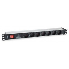 REGLETA ALIMENTACION RACK 19" 1U 7 TOMAS