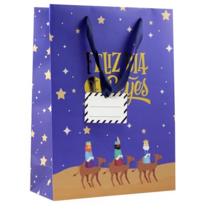 BOLSA PAPEL REYES MAGOS L (32X14X40 CM) FOIL CON TARJETA COLGANTE COLORES SURTIDOS BISMARK 333599 (Espera 4 dias) BOLSA PAPEL REYES MAGOS L (32X14X40 CM) FOIL CON TARJETA COLGANTE COLORES SURTIDOS BISMARK 333599 (Espera 4 dias)
