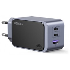 Ugreen Nexode Air 65W sieninis kroviklis, USB + 2x USB-C pilkos spalvos Ordenador portátil, Teléfono móvil, Ratón, Portátil, Batería portátil, Tableta Gris Corriente alterna Carga rápida Interior (Es Ugreen Nexode Air 65W sieninis kroviklis, USB + 2x USB-C pilkos spalvos Ordenador portátil, Teléfono móvil, Ratón, Portátil, Batería portátil, Tableta Gris Corriente alterna Carga rápida Interior (Es