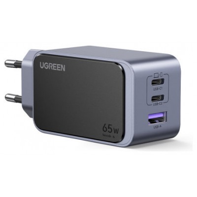 Ugreen Nexode Air 65W sieninis kroviklis, USB + 2x USB-C pilkos spalvos Ordenador portátil, Teléfono móvil, Ratón, Portátil, Batería portátil, Tableta Gris Corriente alterna Carga rápida Interior (Es Ugreen Nexode Air 65W sieninis kroviklis, USB + 2x USB-C pilkos spalvos Ordenador portátil, Teléfono móvil, Ratón, Portátil, Batería portátil, Tableta Gris Corriente alterna Carga rápida Interior (Es
