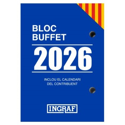 BLOC BUFFET 2026 INGRAF CATALAN INGRAF 356434 (Espera 4 dias)